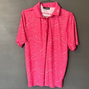 Men's J. Lindeberg Pink Performance Polo Shirt
